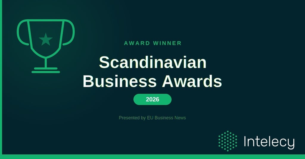 Intelecy Named Winner at the Scandinavian Business Awards 2026
